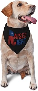 Raised Right Vintage Republican Triangle Dog Bandana Scarf Accessories for Pet Bibs