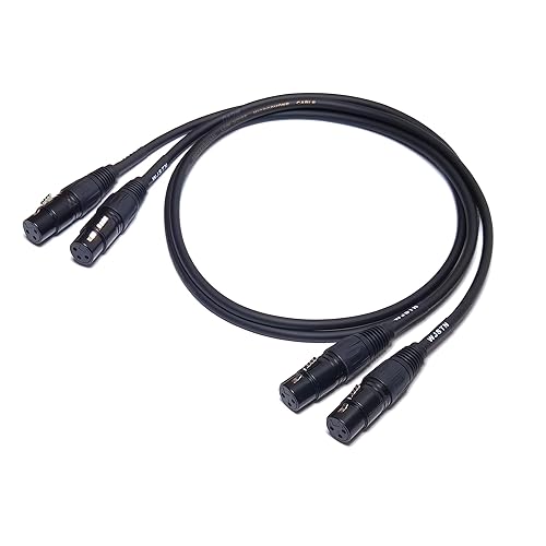 Miniatura 13 de WJSTN Suanqi XLR Cables Cable de micrófono XLR Cable de micrófono XLR hembra a hembra, cable de micrófono de 3 pines para escenario y estudio, cobre