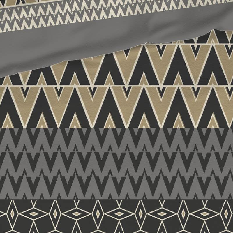 Housse de couette flanelle 200x200 Chamonix antra - 3
