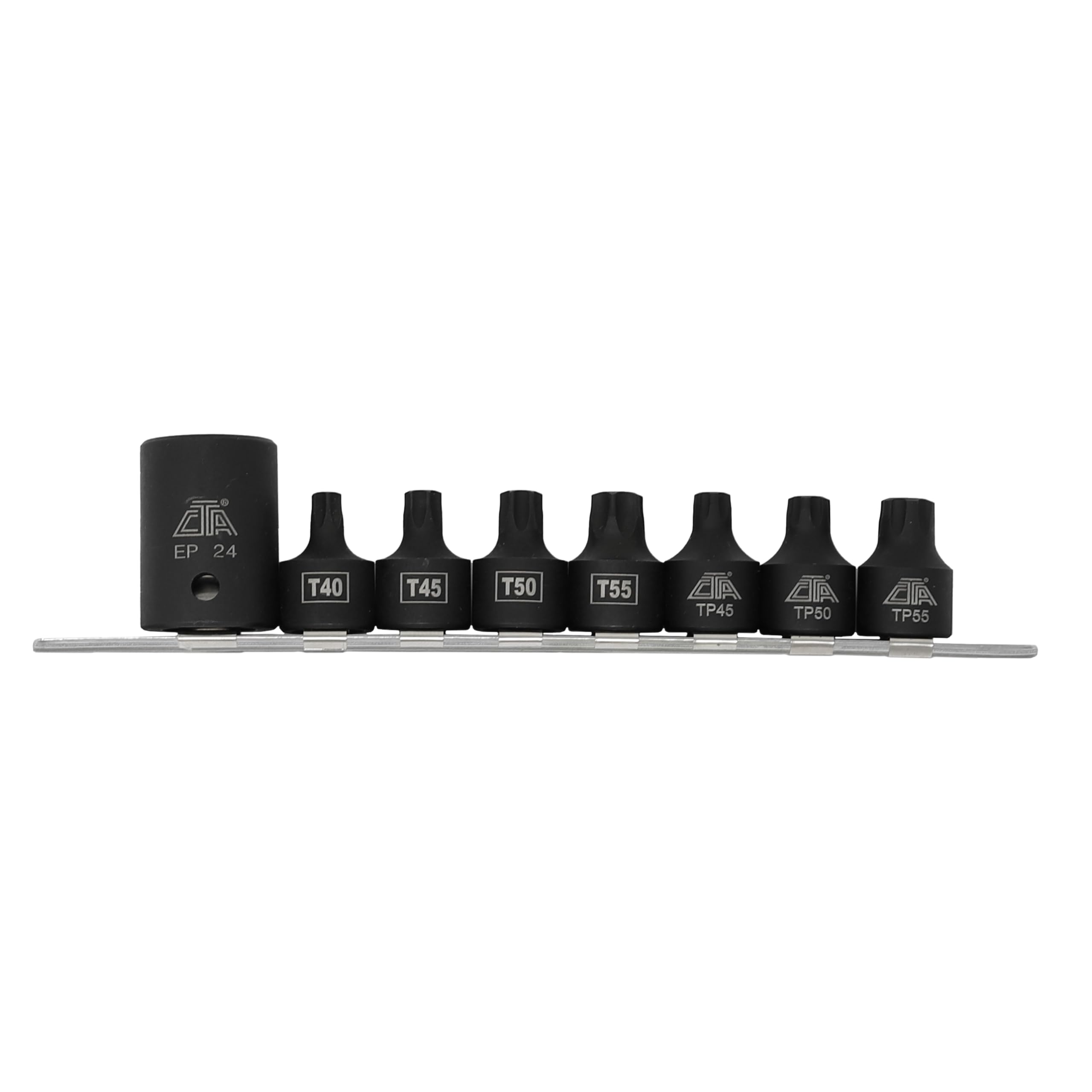 CTA Tools Torx-Steckschlüssel-Set Für Pickup-Ladeflächen – 8-teilig, Inkl. Bits T40 Bis EP24