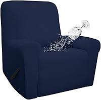 Vista 8 de Easy-Going - Funda 100 % impermeable doble para sofá reclinable, diseño jacquard, en 1 pieza, a prueba de derrames, para niños, mascotas, perros