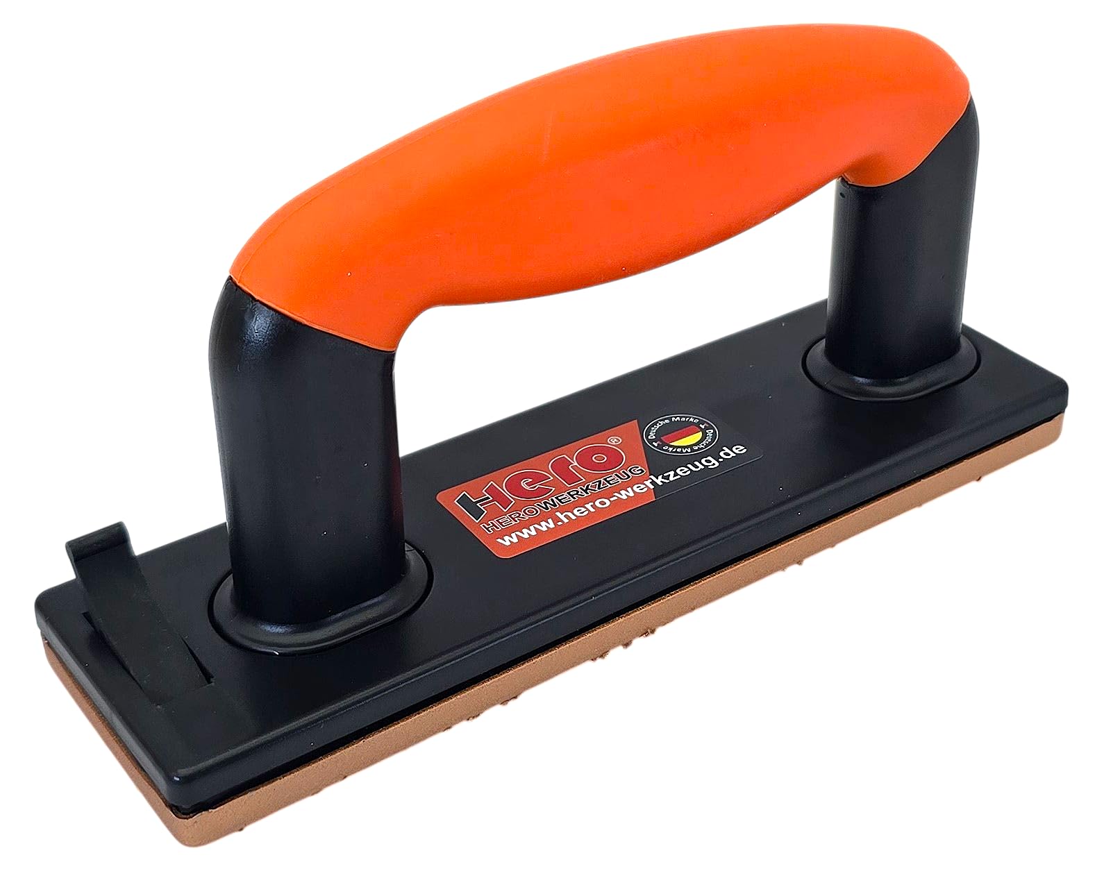 HERO Hartmetall Handschleifer Set 5-tlg. K24/K36/K60 – Wolframcarbid Schleifbrett für Holz, Estrich, Fliesenkleber & Spachtelmasse – Schleifklotz mit Magnet-Wechselsystem für Renovierung & Sanierung | Bis zu 1500× längere Standzeit dank Wolframcarbid-Besc