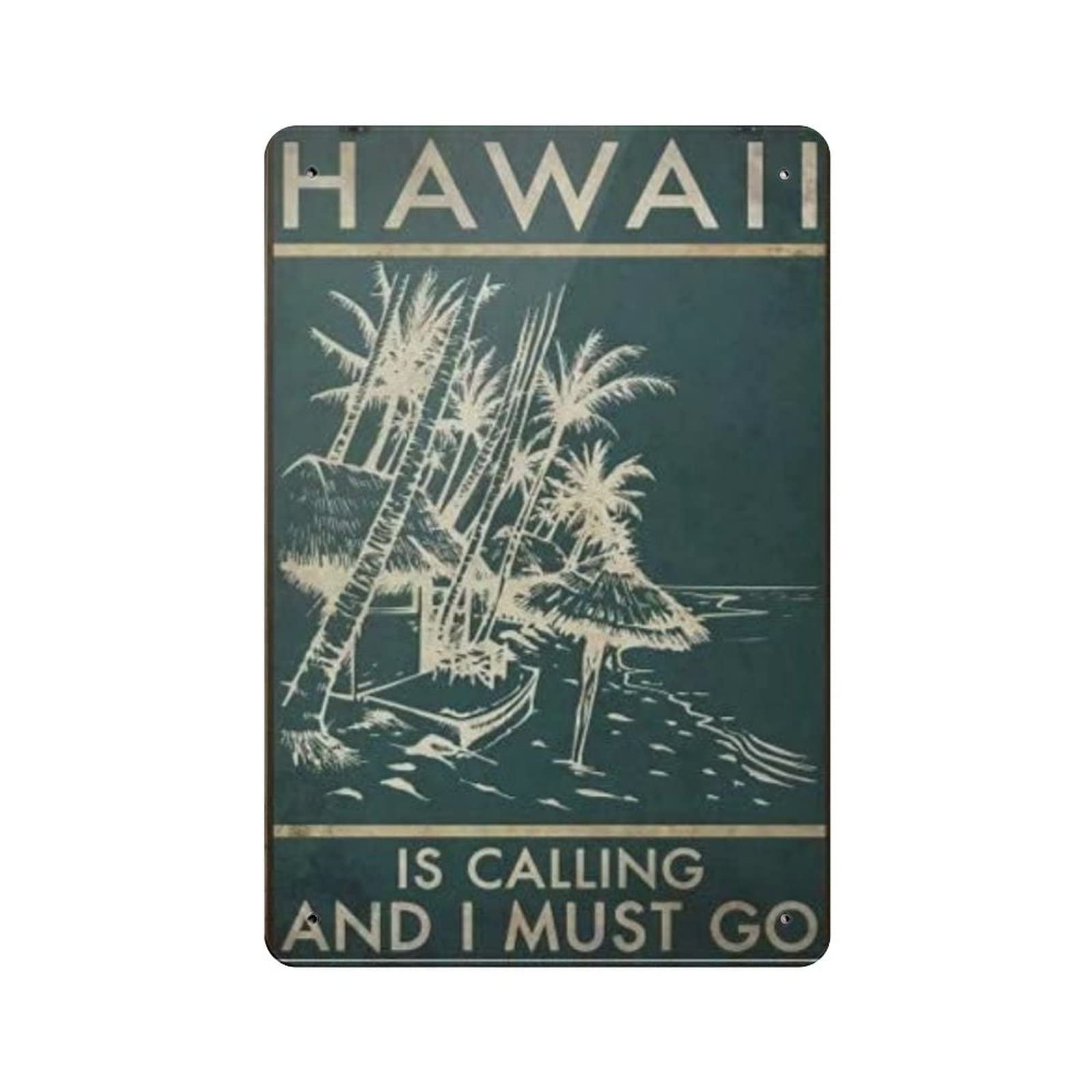 AOOEDM The Mountain Is Calling And I Must Go Vintage Metal Tin Sign for Home Coffee Shop Office Wall Art Metal Poster Garage Decor Man Cave Sign Inspirational Quote Wall Decor