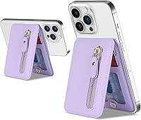 Vista 12 de Cavor Compatible con Magsafe Wallet, soporte ajustable, cartera magnética para iPhone 17/16 Pro Max/14 Pro/15/14 Plus/13/12, tarjetero Magsafe