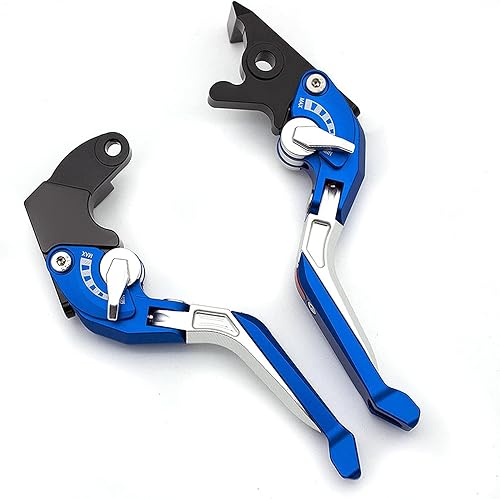 Palancas de embrague de freno extensible para motocicleta CNC 3D Rhombus para Bajaj Dominar 400 2017-2018 Palanca de embrague de freno (color : E)