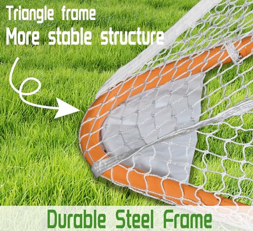 Mini Lacrosse Practice Goal Nets - Portable Folding Metal 6x6 for Men & Women