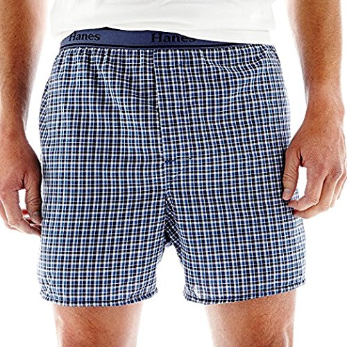 Hanes Men's 4-Pack Yarn Dye Boxers Large2