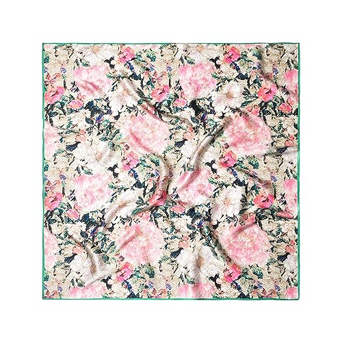 100% Pure Mulberry Silk Scarf 35" Large Square Lightweight Headscarf –Women’s Hair Wraps The shawl-With Gift Packed3
