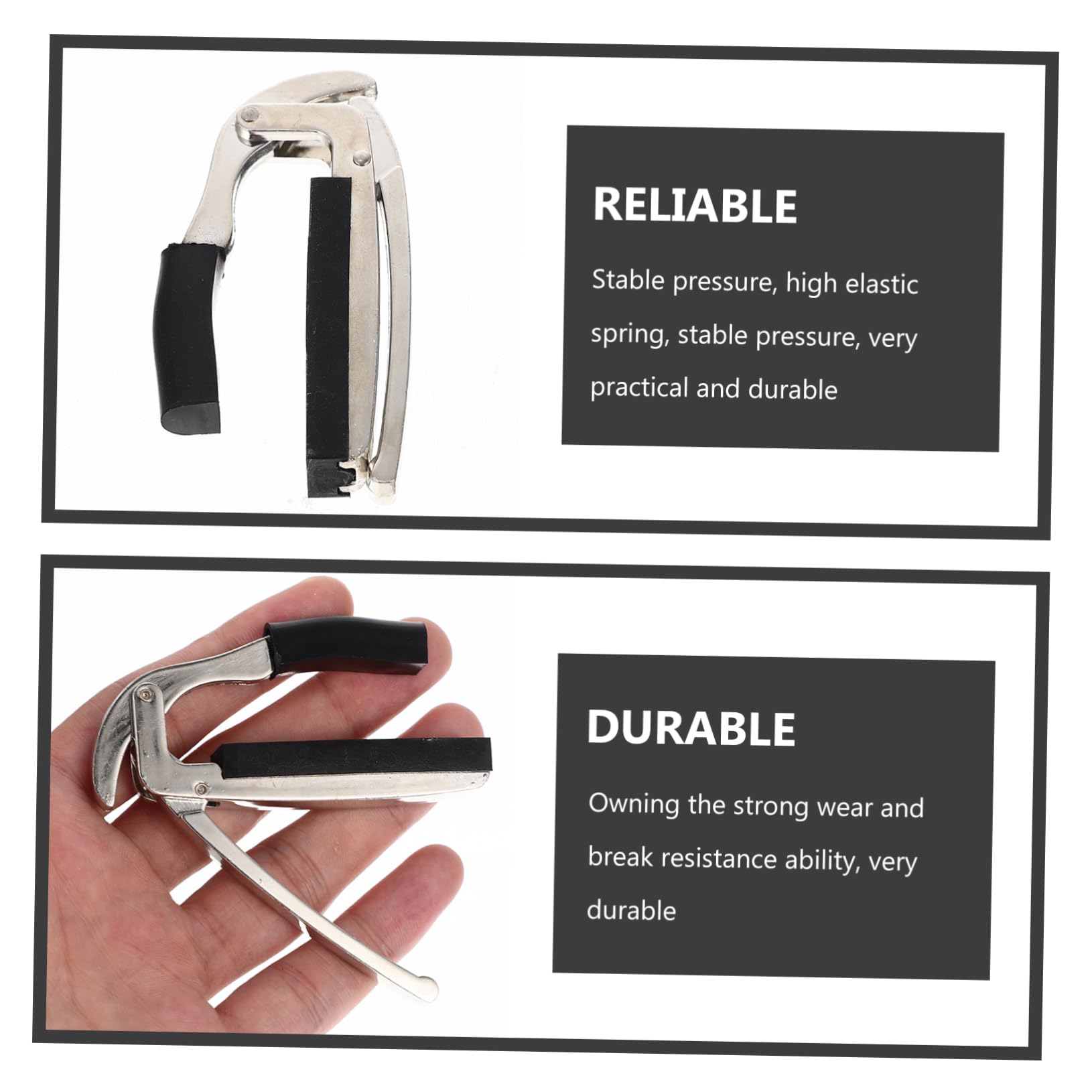 ifundom 4piezas Capo De Guitarra Portátil De Metal Clip Para Instrumentos De Cuerda Compatible Guitarra y Eléctrica