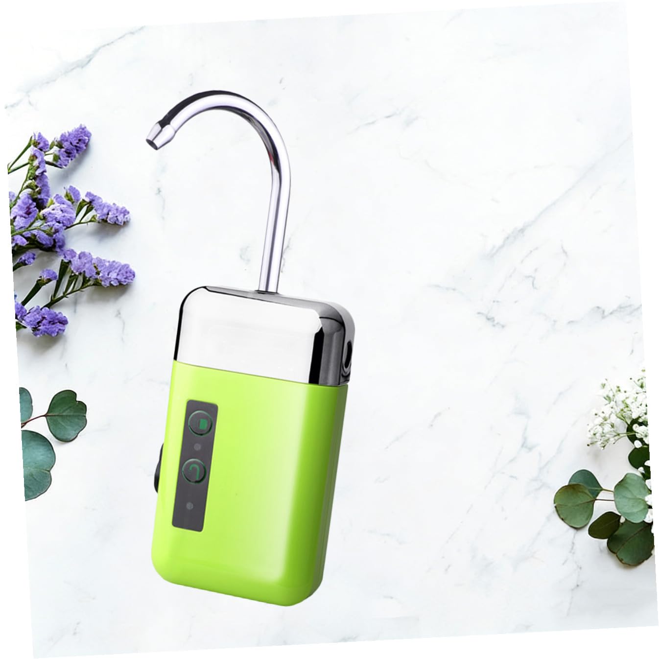 COLLBATH Pompe À Hydroponique Rechargeable pour Aquarium Pompe À Air pour Étang Verte Facile À Installer 3 Lumières LED