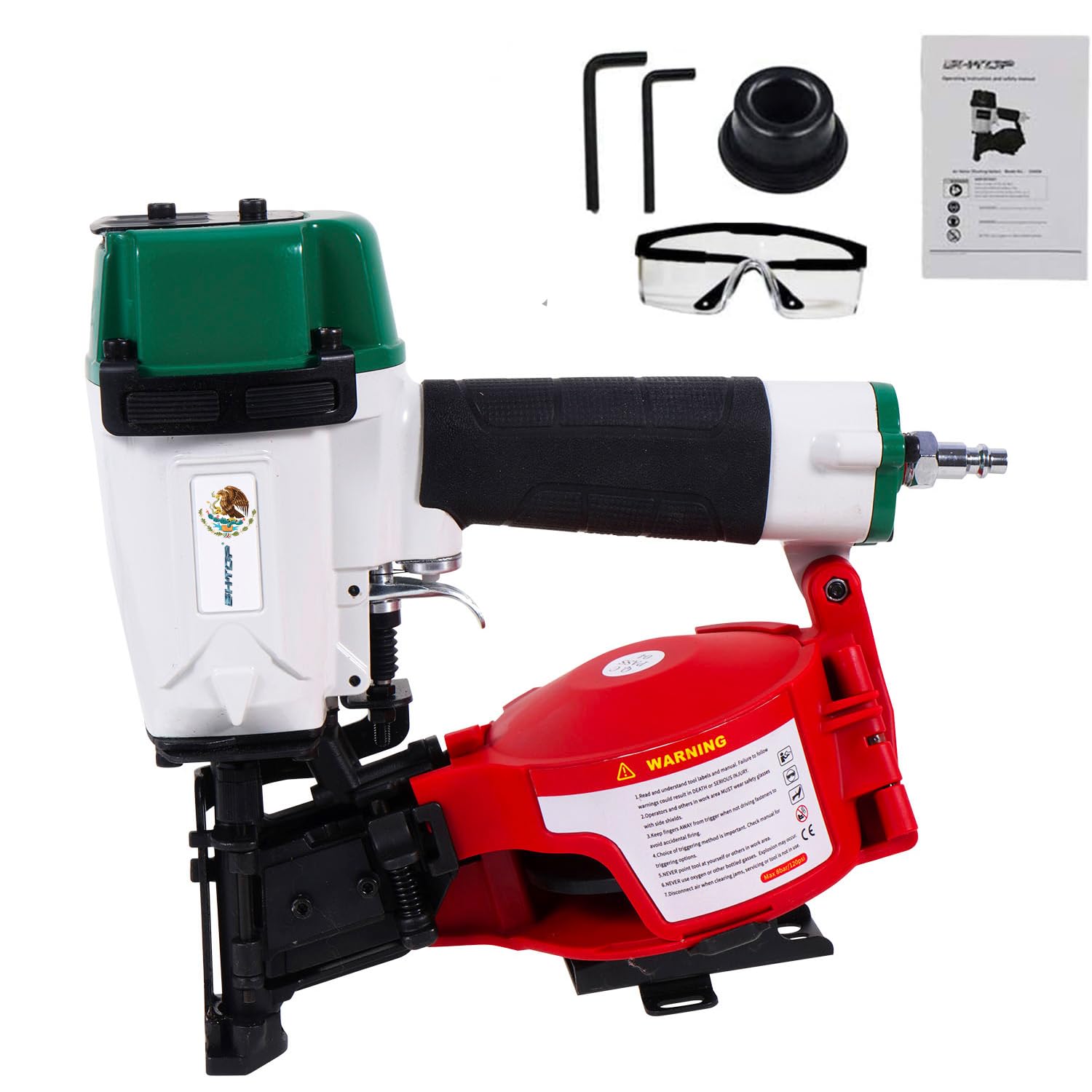 Mexican Style CN45N Roofing Nailer, 15 Degree Roofing Nail Gun
