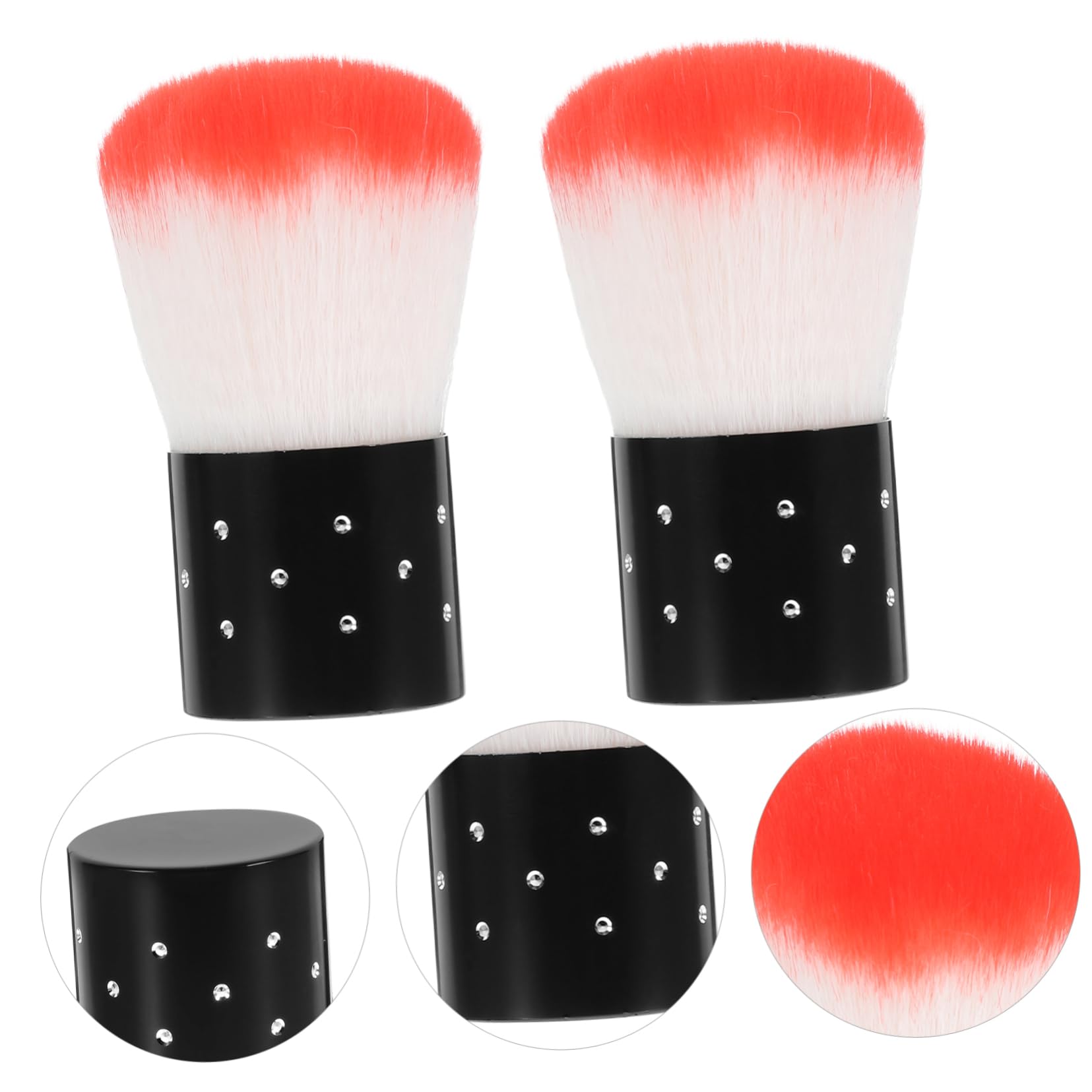 Beavorty 3 Set Di Pennelli Per Unghie Kit Per Manicure Completo Vassoio Per Unghie Pennello Per Unghie 2 Pezzi*3
