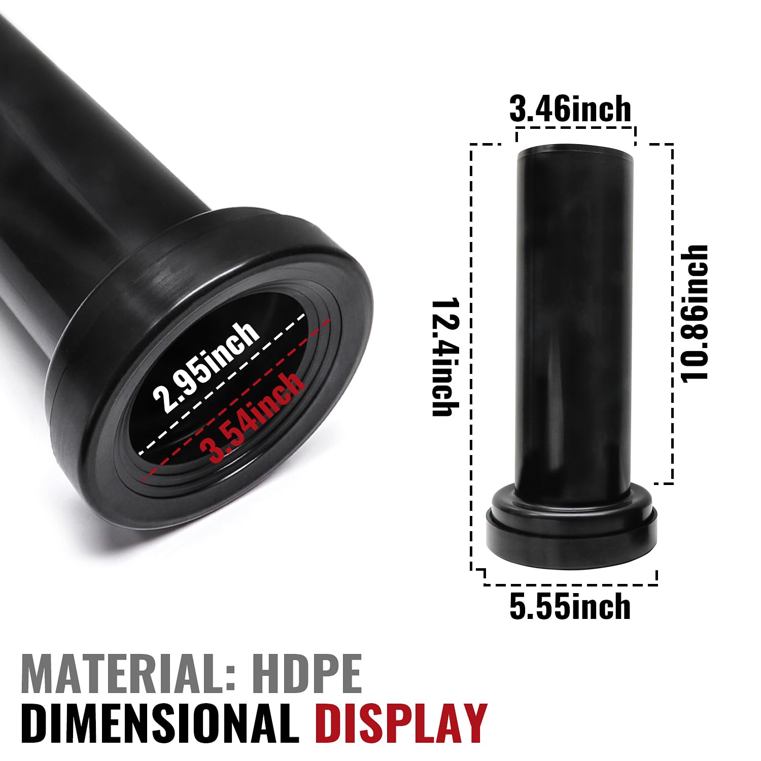 Juego de conectores para tanque de inodoro con tubos extendidos, compatible con Geberit 152.441.46.1, piezas de repuesto para inodoro con material HDPE, fácil instalación