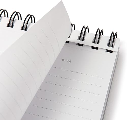 Miniatura 5 de RUSSELL+HAZEL Cuaderno de notas en espiral, cuaderno de escritura para oficina para estudiantes, 7.5 x 9 x 0.50 pulgadas, 196 páginas rayadas