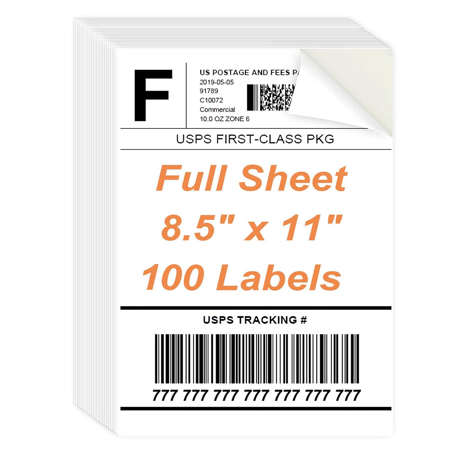MBLABEL Full Sheet Labels 8.5x11