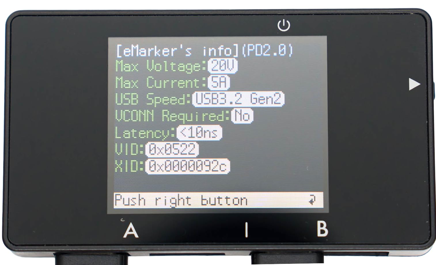 BitTradeOne ADUSBCIM3U USB 3 Kabelprüfer – Professioneller USB-Kabel- und Porttester, unterstützt USB4, PD EPR 240 W, E-Marker, Drahtkonnektivität und Messung der