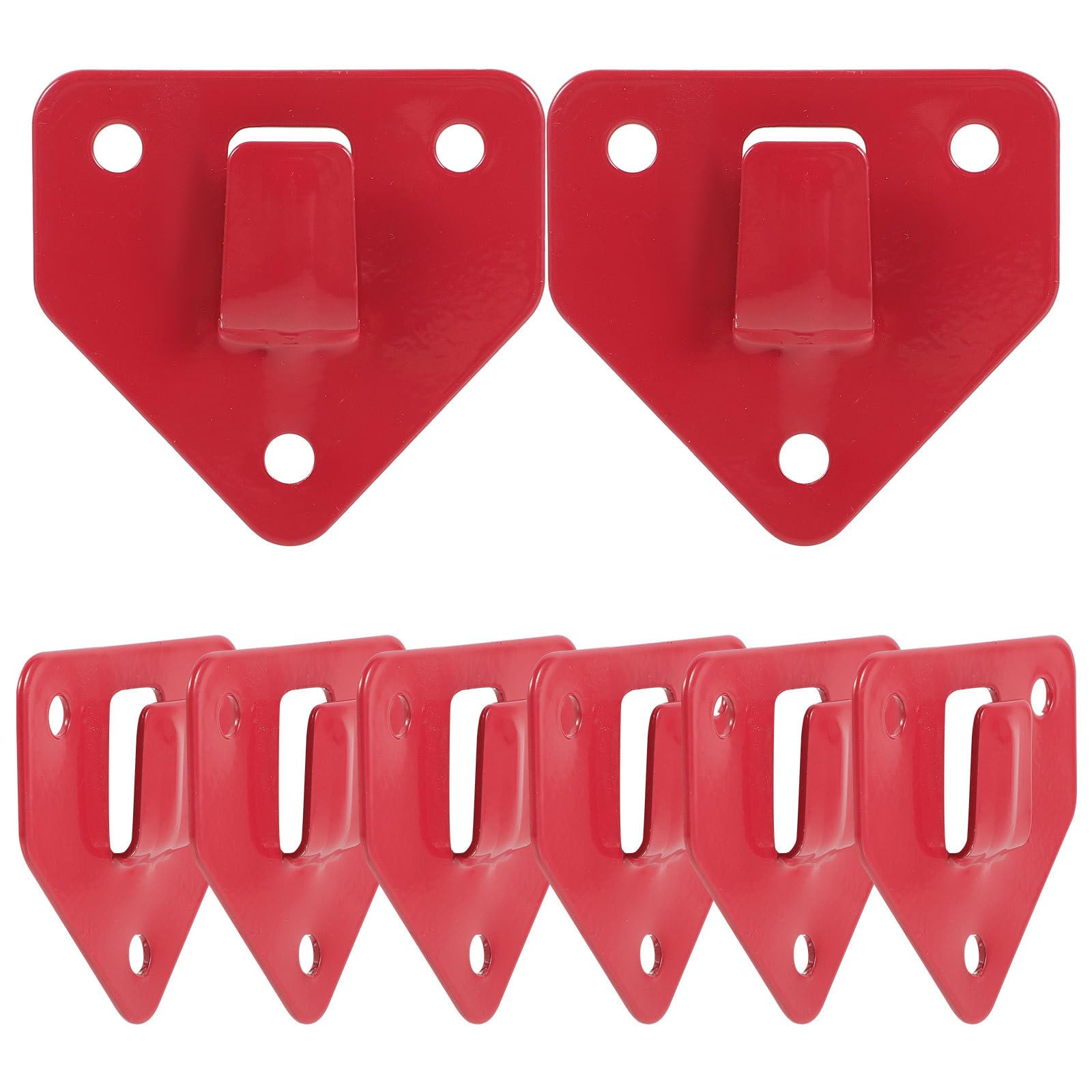 Homoyoyo 8 Pcs Fire Extinguisher Hanger Bracket Extinguisher Wall Hook Fire Extinguisher Metal Bracket Fire Extinguisher Wall Holder Hook for Fire Extinguisher Wall Mount Iron Red Universal