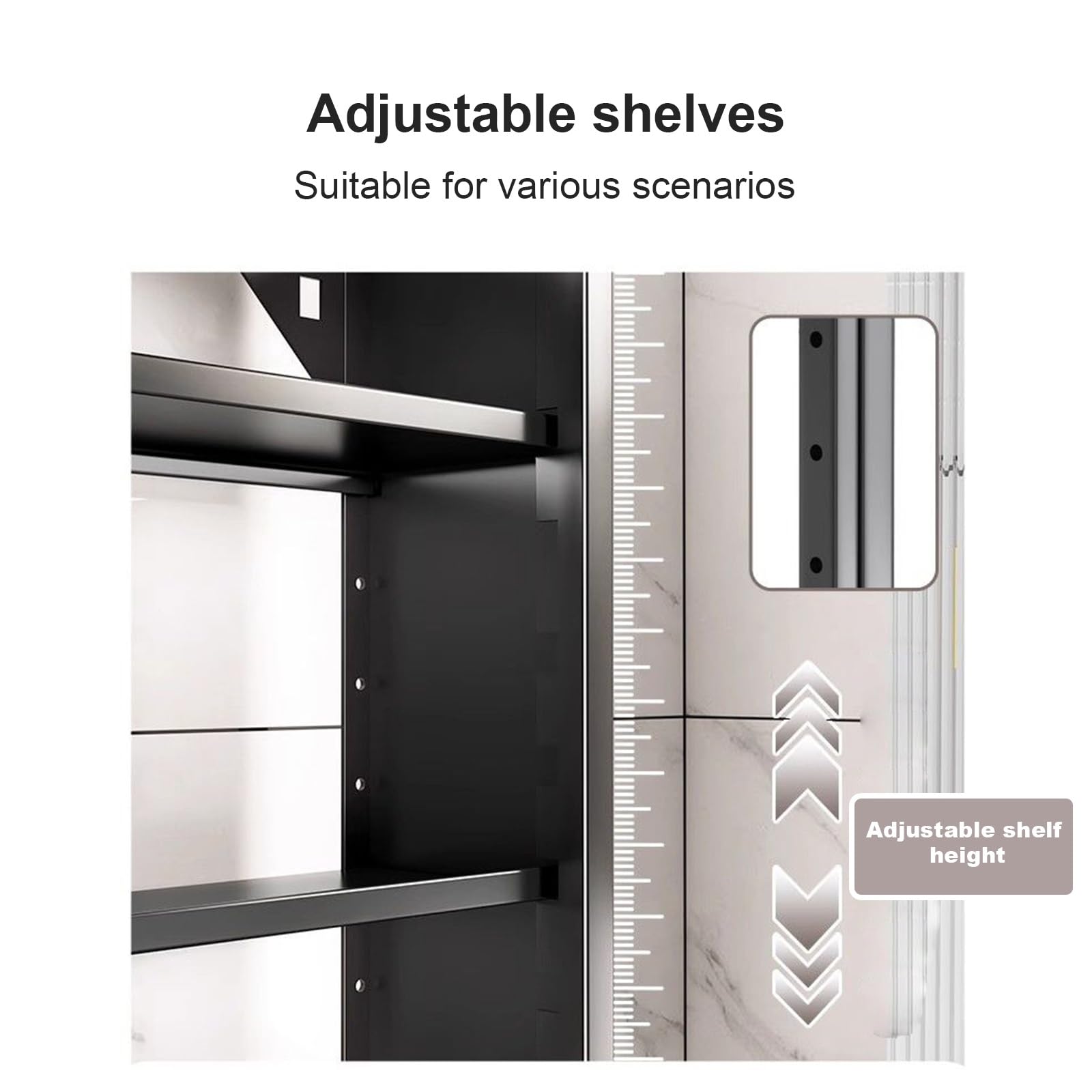 Gabinete de Almacenamiento, Gabinete de Despensa de Cocina, Gabinete de Almacenamiento de Despensa, Gabinete con Puertas, Gabinete de Almacenamiento de Baño, Gabinete de Artesanía ( Color : A , Size :