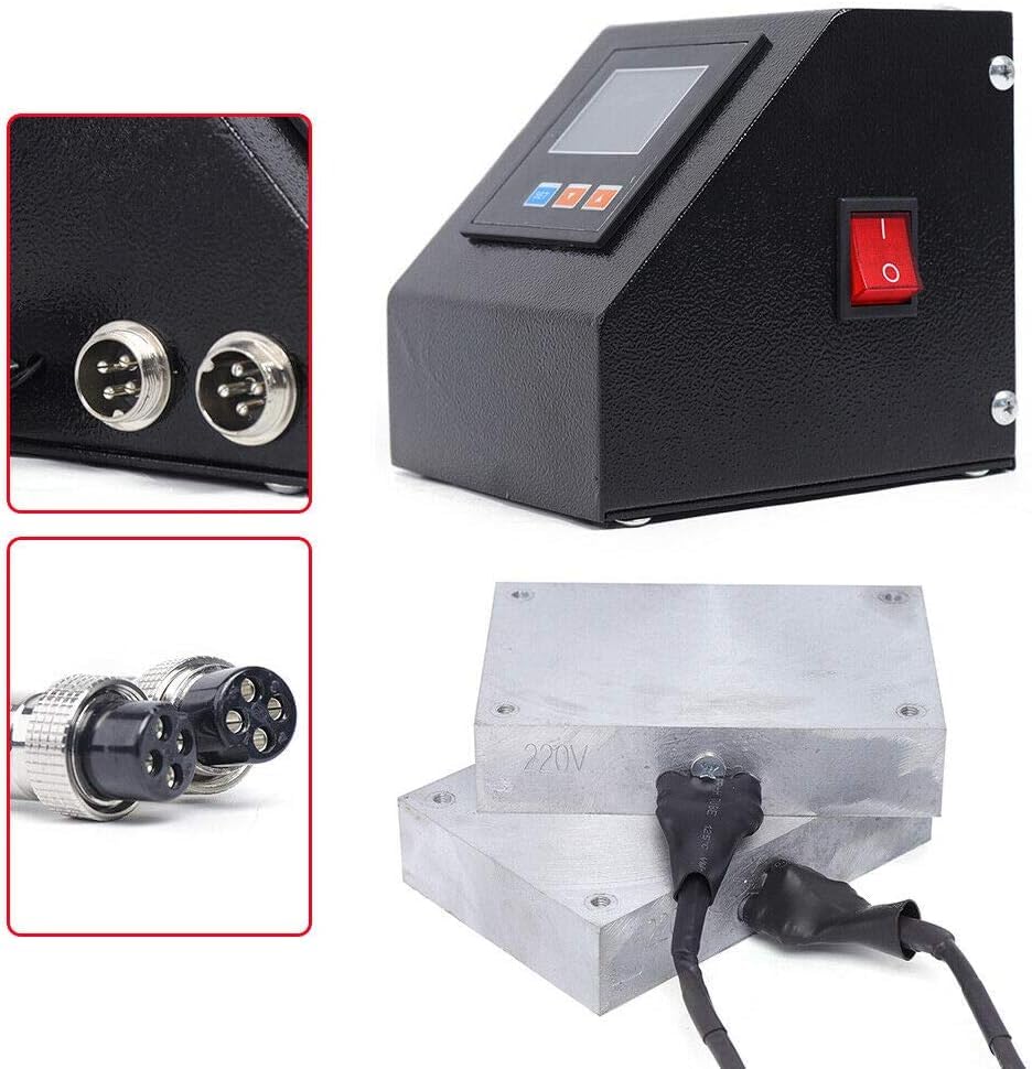 Machine d'estampage à chaud 1200 W colophane avec affichage numérique - 4