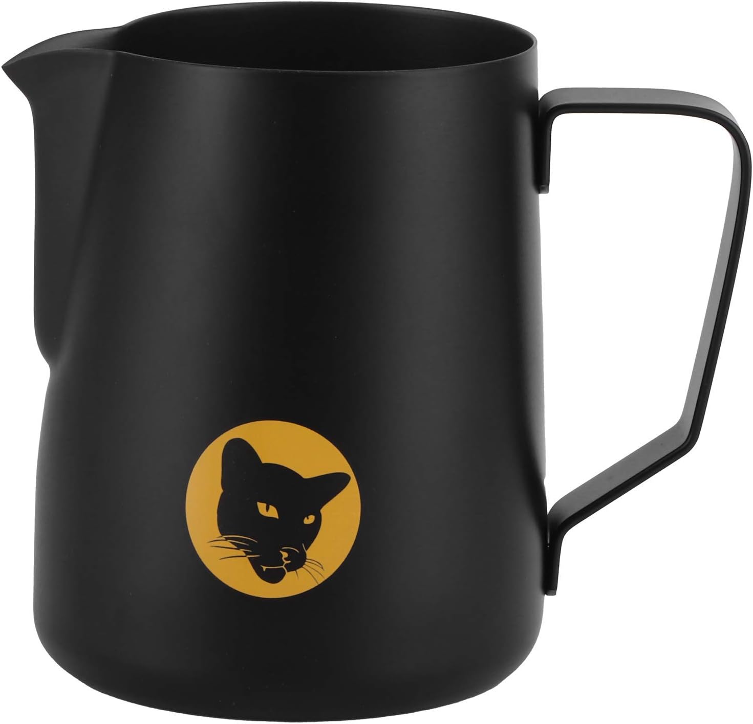 600ml Black Stainless Steel Coffee Pitcher – Multi-Use Frothing Jug for Latte Art, Durable & Easy-Clean Design for Home or Café