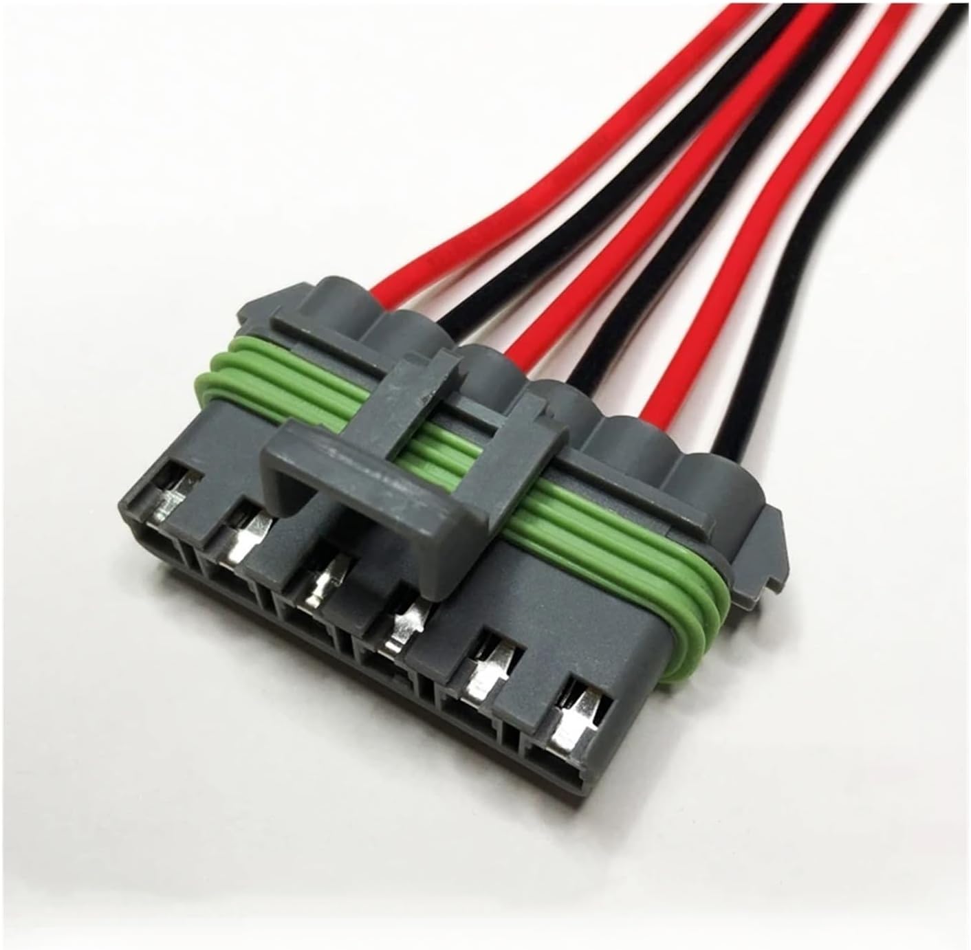 Dj7025w-2.8 Car Electronic Fan Plug 2/3/4/5/6/ Pin Blower Control Connector 15300027 Harness Waterproof Socket Wire Length 15cm (Color : 4p strip line, Size : 5sets)