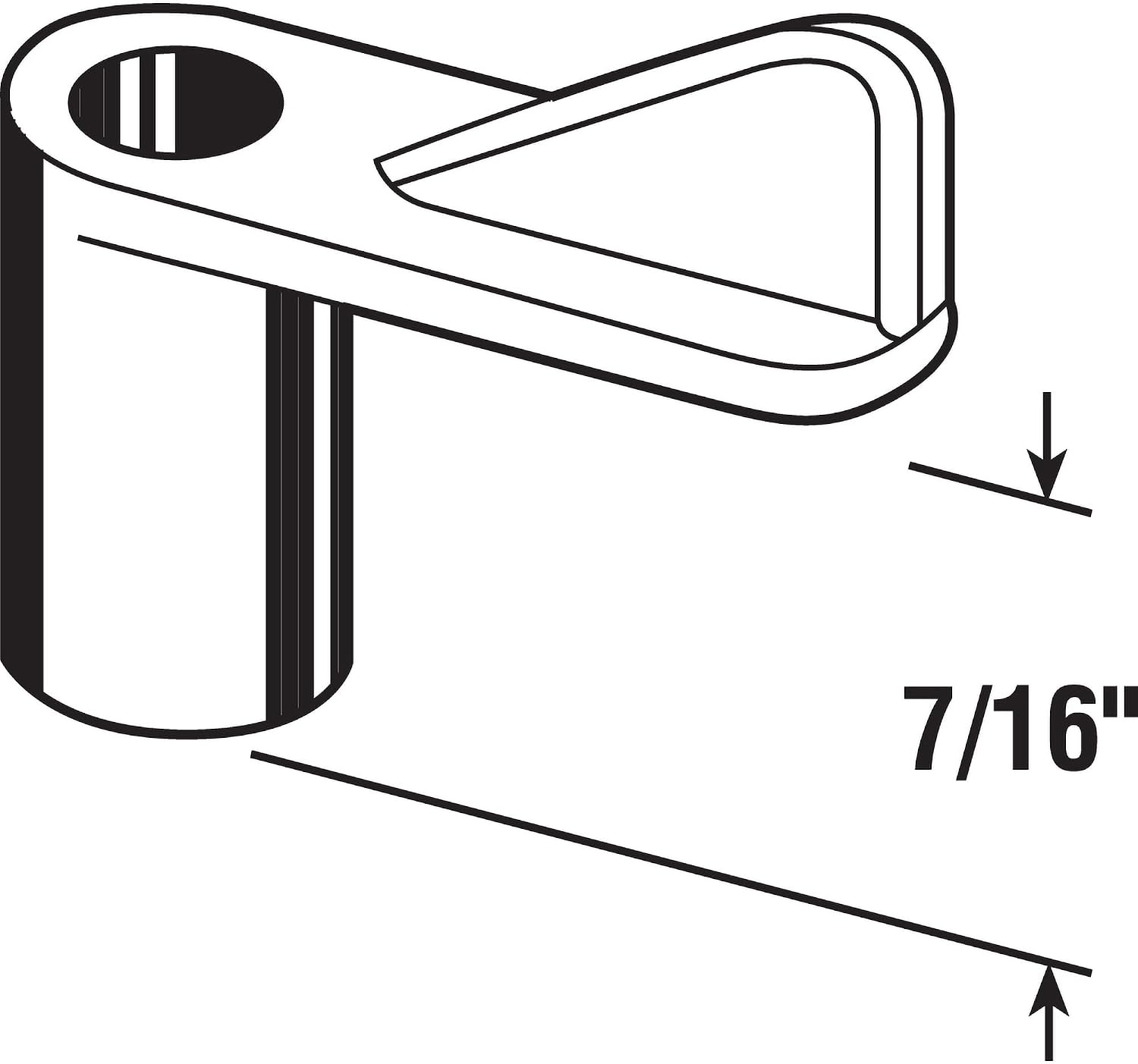 Prime-Line PL 14593 Plastic Screen Clip, 7/16 in., Black, 100 Pack image 2