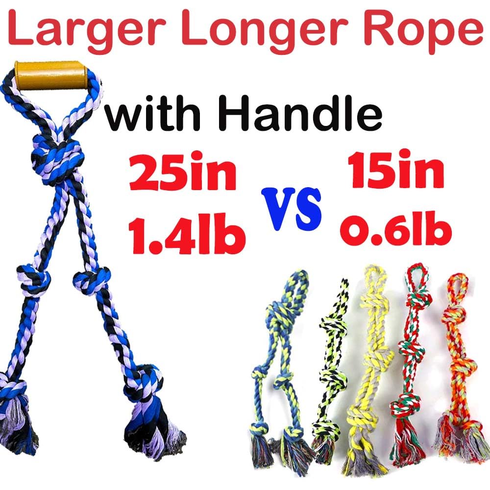 Juguetes de cuerda para perros grandes para masticadores agresivos, juguete interactivo resistente al aire libre para perros de raza mediana y grande, juguete masticable fuerte y duradero con