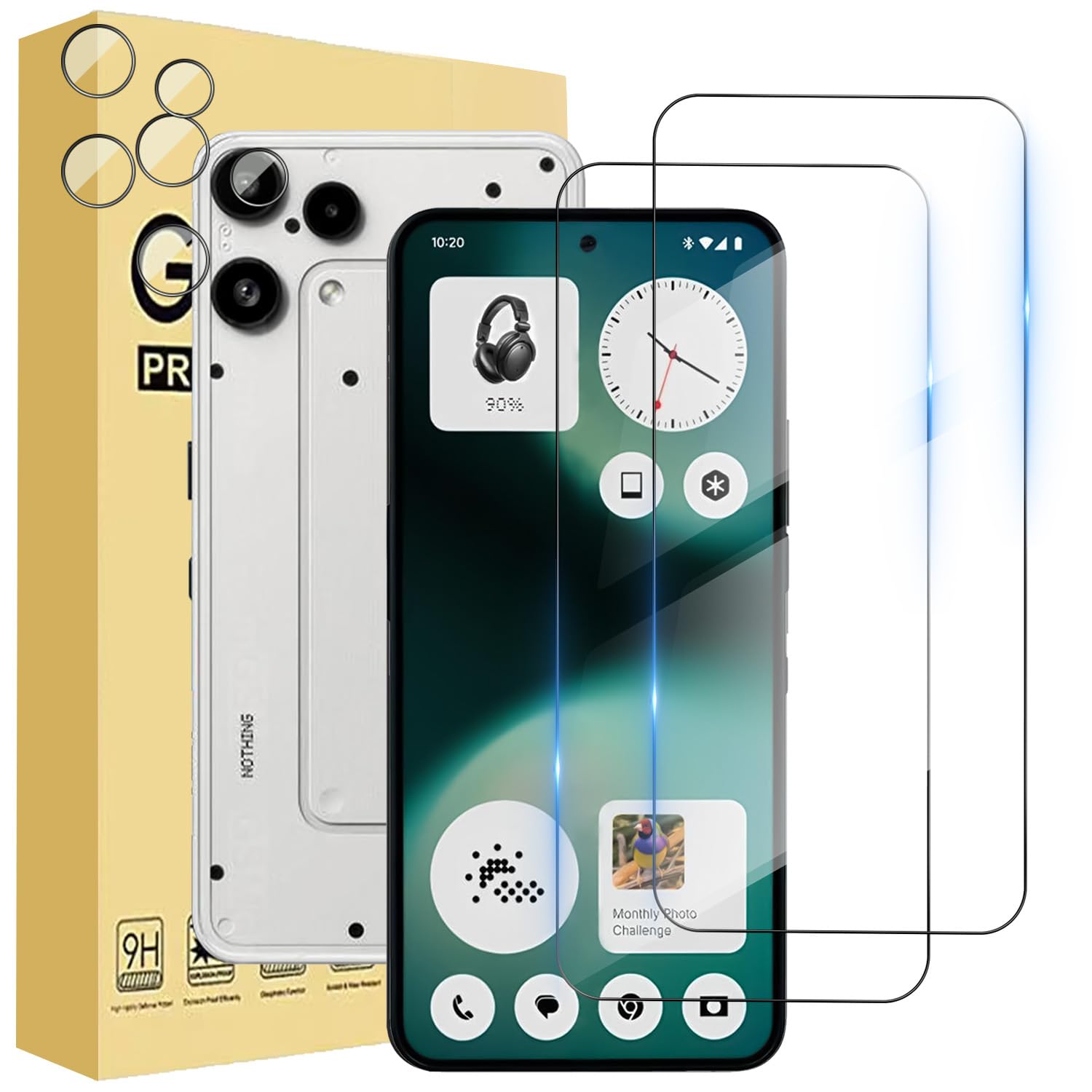 Amazon | 【4枚入り】For Nothing Phone (3a) Lite 用 レンズ保護