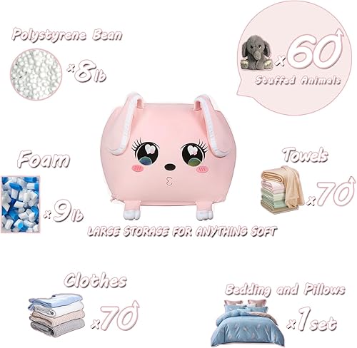 Miniatura 18 de Bonitos organizadores y almacenamiento de juguetes para perros para niños y niñas, regalos para decoración de dormitorio de niños, puf de Lindo