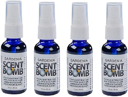 Scent Bomb Ambientador 100% concentrado para cochehogar en aerosol elige el aroma (Gardenia, 4 botellas) disponible en Yaxa Venezuela