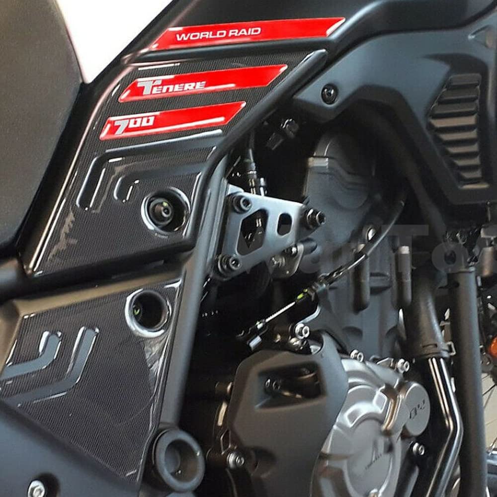 Etiqueta engomada del tanque de combustible Etiqueta engomada de la motocicleta ForY y AMAHA Propia 700 XT 690 2019- Etiqueta engomada lateral del tanque de combustible de la motocicleta., Giallo