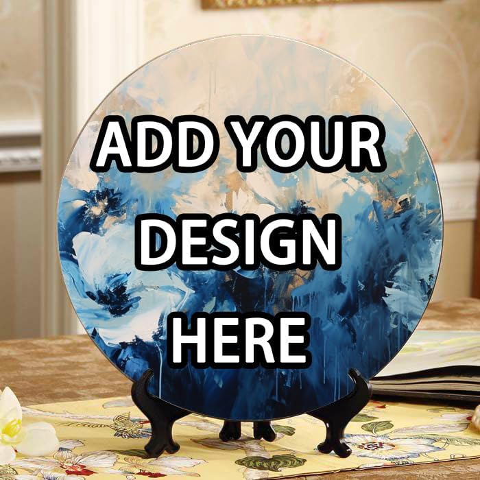 Bird 10-inch Ceramic Plate for Wall Display or Tabletop, with Stand & Hook DP-114712225