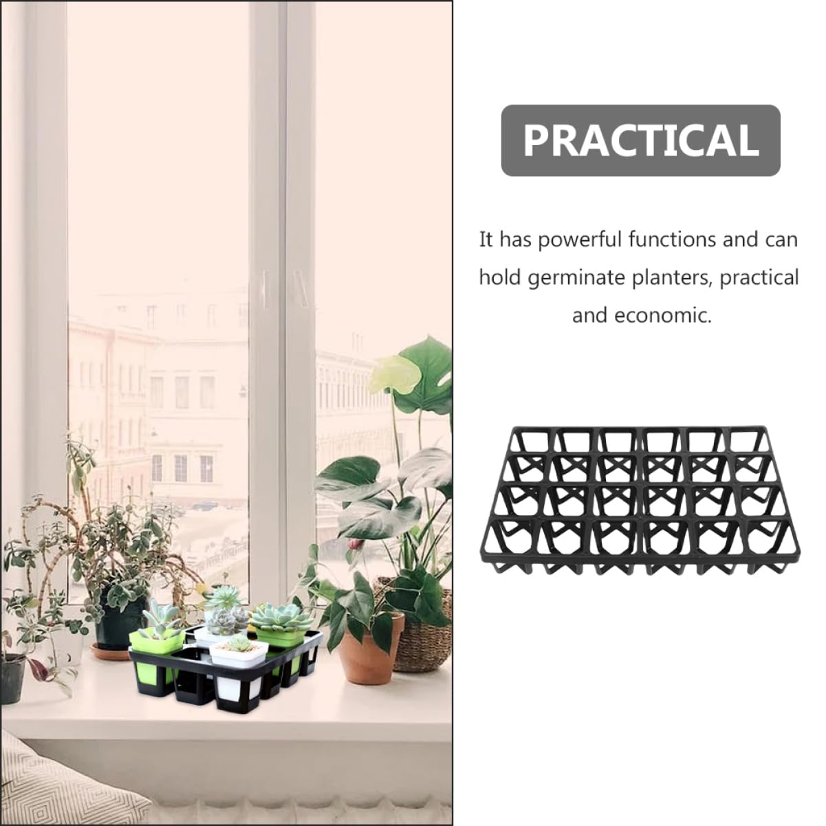 Toddmomy 5 Pièces Support de Germination pour Pots de Plantes Racks de Stockage Durable pour Jardinage et Cultures Légumières