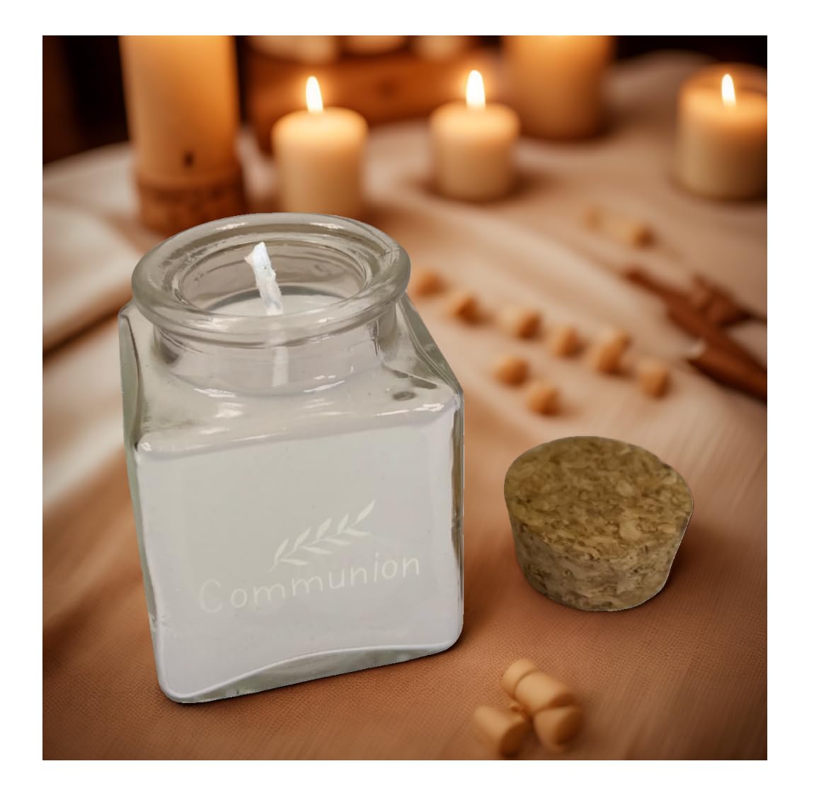 Attrape-Gouttes pour Bougies Protecteurs, 2 PCS Protection Anti-Gouttes de 15 cm de Diamètre, Jupes de Bougies en Tulle Anti-Gouttes, pour Communion/ baptême/Mariage/Bougies d'un diamètre de 3 cm