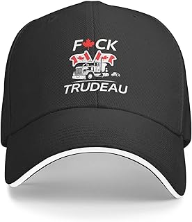Canada Freedom Convoy Hat for Men Women Fuck Trudeau Sucks Baseball Cap Mandate Freedom Casquette Black Fitted Cap P38