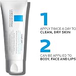 La Roche Posay Cicaplast Baume B5, Multi-Purpose Soothing Balm for Dry Skin, Absorbs Quickly, Non-Sticky, Glassy Skin Finish, for Face or Body, Suitable for the Whole Family, Fragrance Free