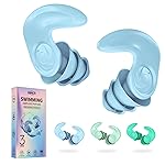 Kids Swimming Ear Plugs - 3 Pairs Reusable Waterproof Silicone Earplugs for Children (Ages 4-12), Soft & Comfortable Swim Ear Protection for Surfing, Diving, Pool, Showering & Water Sports