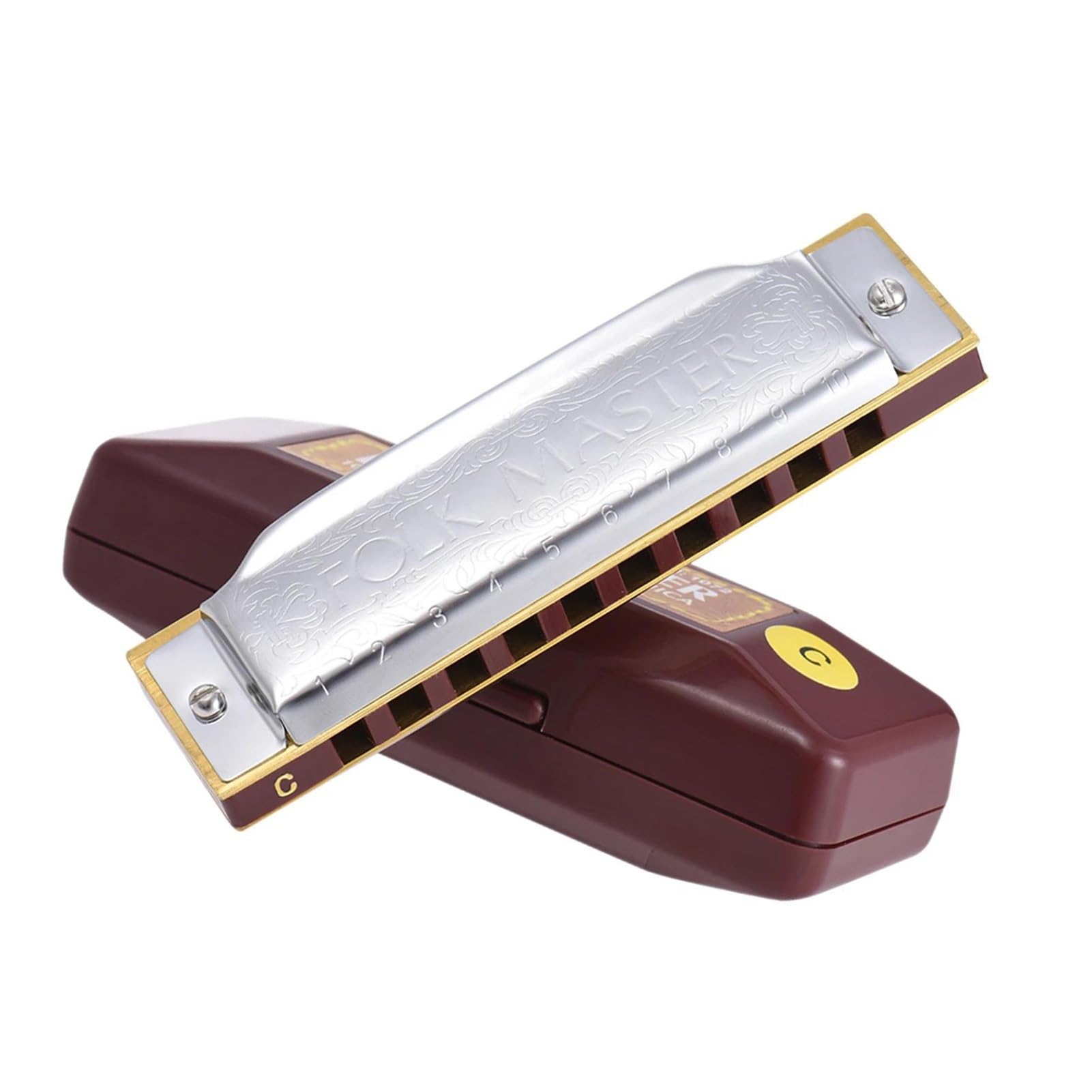 Standardowe Harmonijki Blues Harmonica Standardowa Klucz 10-Otworowy 20 Tonów Diatoniczna Blues Gaita Harmonica(E Key)