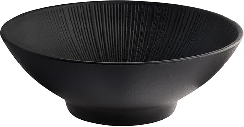 APS 85288 Schale NERO - Melamin, Ø 29 cm, 2,8 Liter, schwarz, stapelbar, spülmas