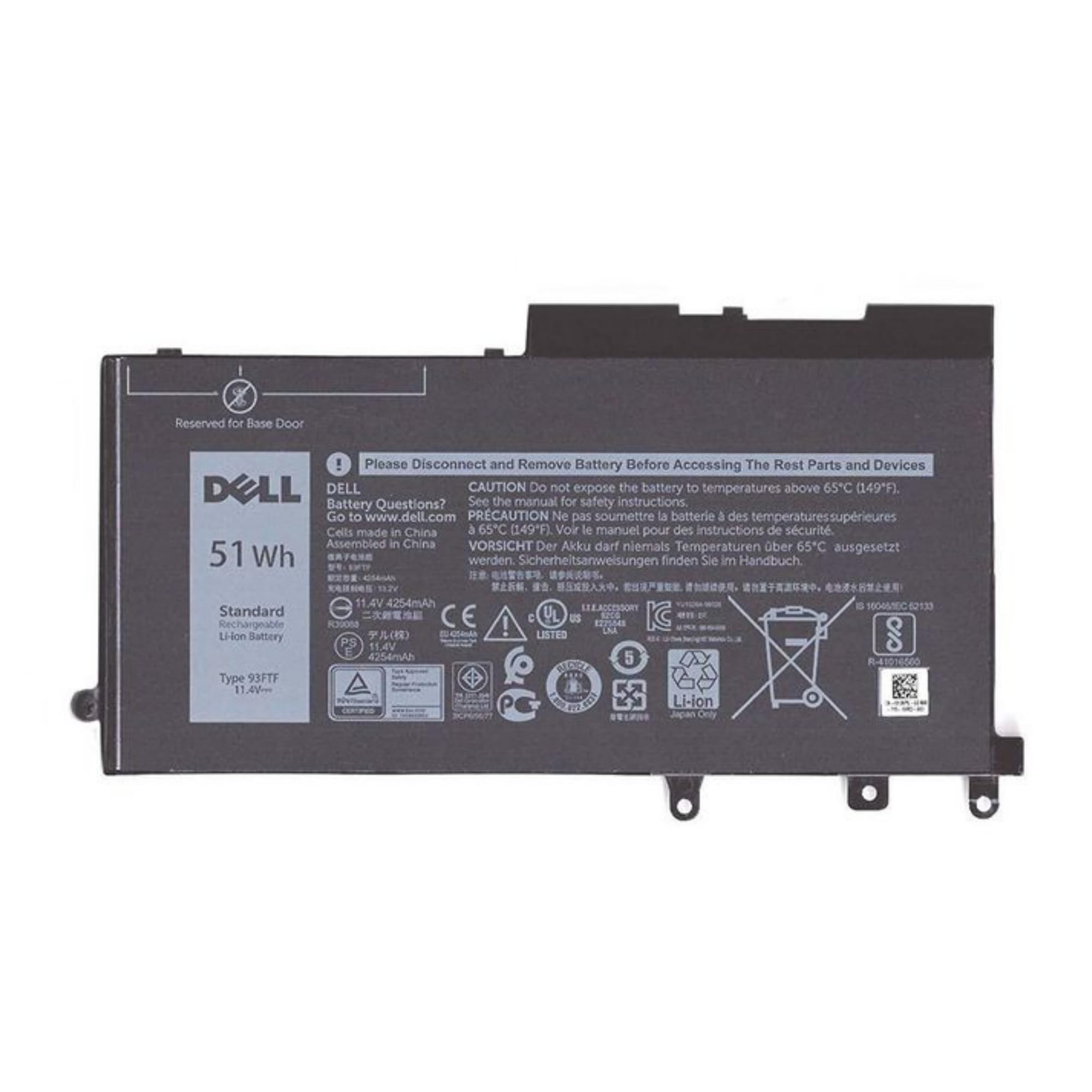 Dell Djwgp Ricambio Per Laptop Batteria (dell Battery 3 Cell 38whr For E5250 - Oem: 5pyy9 Vy9nd Vvxtw)