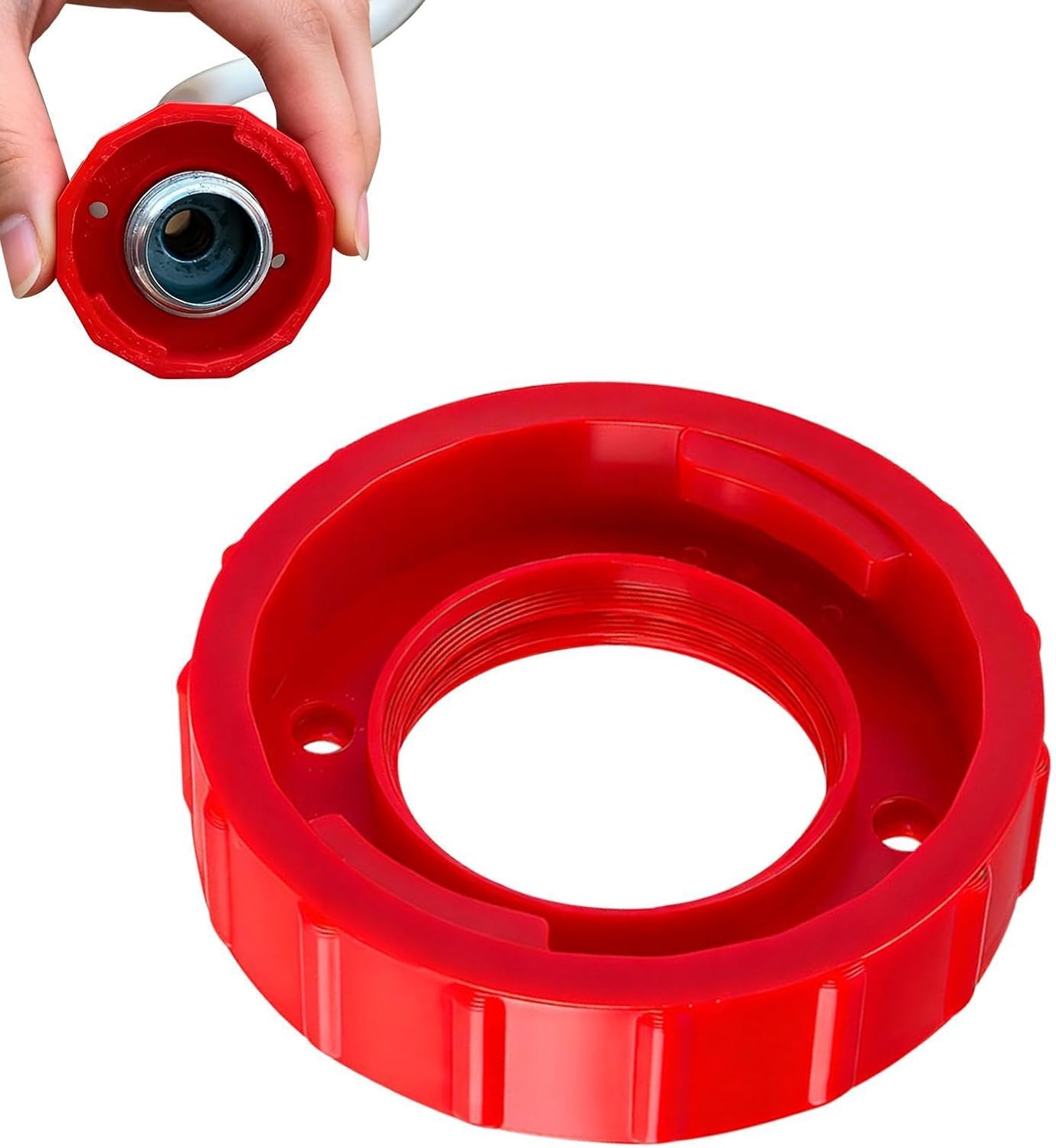 City Water Connection, Fresh Intake Valve for Motorhome with Standard Threading, ABS Replacement Parts, Caravan Trailer External Supply Hardware RV Maintenance Upgrade 5.1cm Diameter