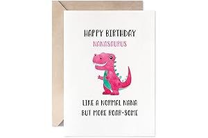 MAGJUCHE Dinosaur Card for Awesome Nana, Happy Birthday Nanasaurus