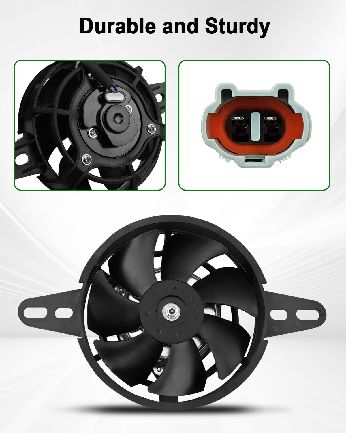 12V Motorcycle Cooling fan Oil Cooler Engine Electric Rotating Blades Radiator e