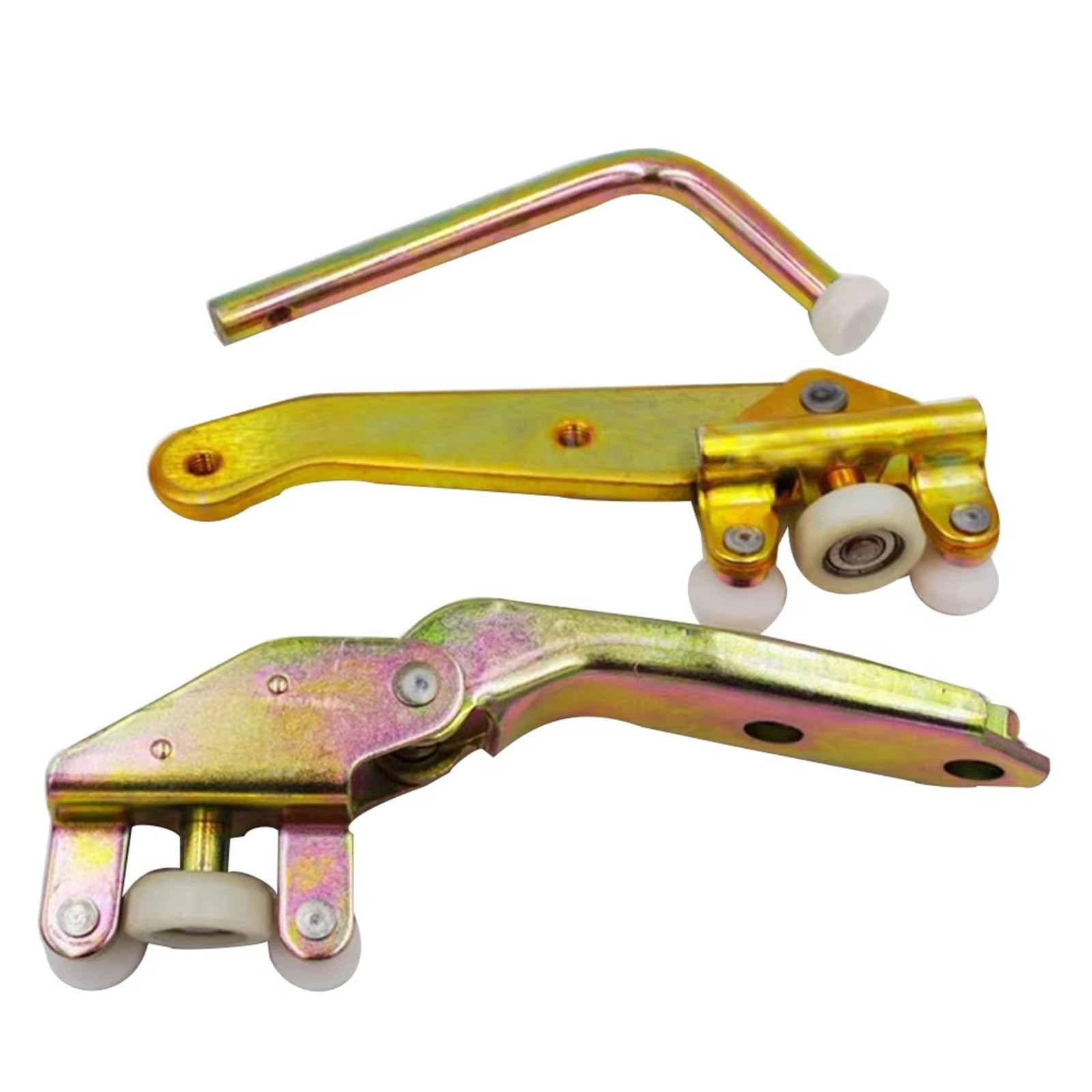 Nnmikolc One Color Car Door Lower Hinges Compatible With Vw For T4 For Transporter 1990-2004 Right Bottom Middle Top Rollers Door Hinge Set Oem:701843436 701843406B