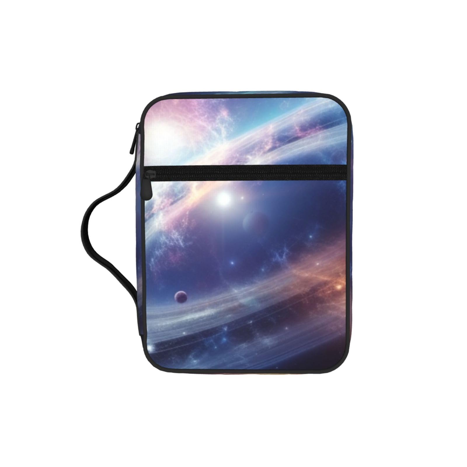 Space Planets Bible Cover Case Waterproof Bible Bag With Handle Organizer Storage Book Cover For Bible Study