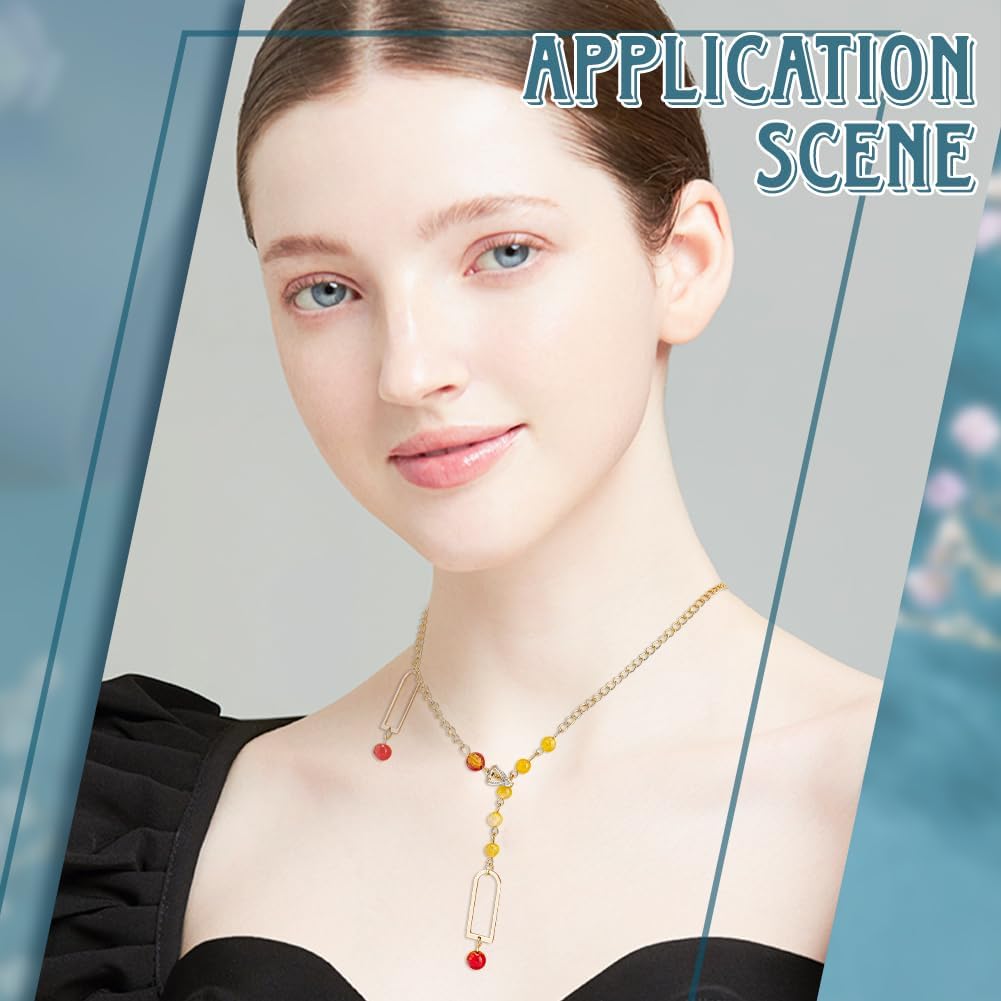 BENECREAT 8pcs 2 Colors Necklace Shortener Enhancer Clasp, Cubic Zirconia Diamond Connector Openable Lock Extender for 8mm (0.31 Inch) Pearl Gemstone Bead Jewelry Making - Image 4