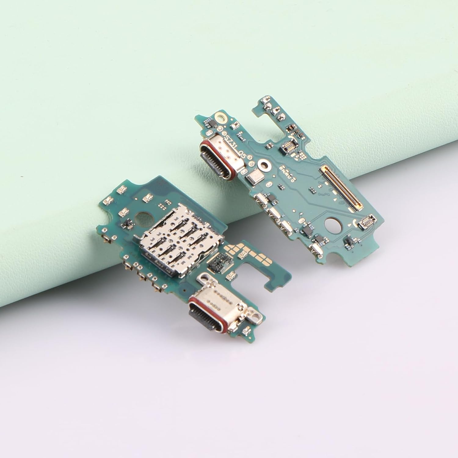 USB Charging Port Replacement for Samsung Galaxy S25 FE 5G SM-S731U USB Dock Connector Flex Cable for Samsung S25 FE 5G Charger Board Flex Cable Assembly with Tools Green