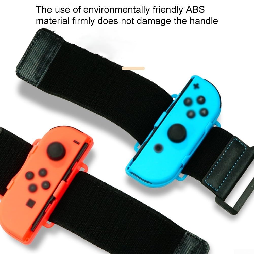 Switch Dance, confezione da 2 braccialetti per Zumba Burn It Up e Ring Fit Adventure Games, accessorio regolabile per fitness e gaming per un monitoraggio accurato del movimento, adatto per adulti e