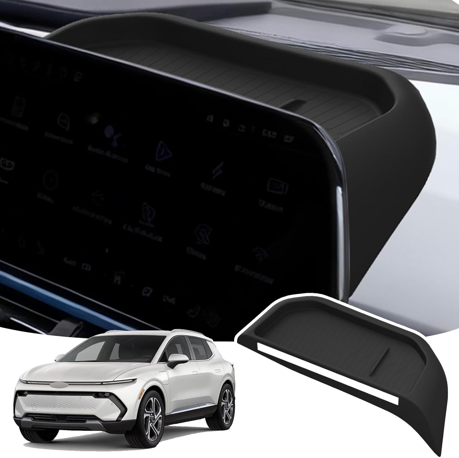 Behind The Screen Storage Box for Chevy Chevrolet Equinox EV 2024 2025 2026 Center Console Organizer Dashboard Storage Box Fit 17.7-inch Screen Interior Accessories