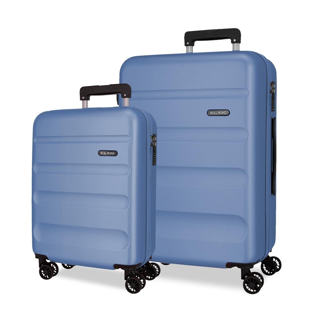Set de bagages rigides ABS Roll Road Flex Denim ensemble de valises 91L - 3